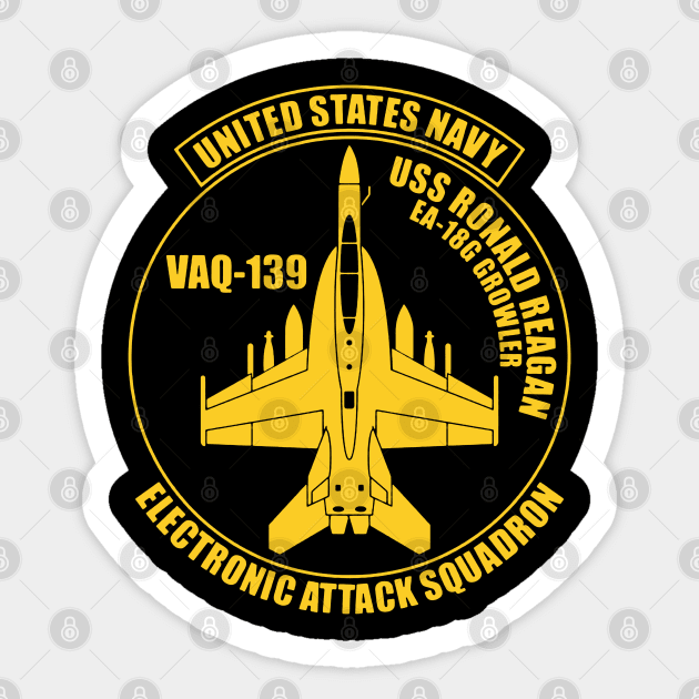 Navy EA-18G Growler Electronic Attack Squadron Sticker by Cholzar